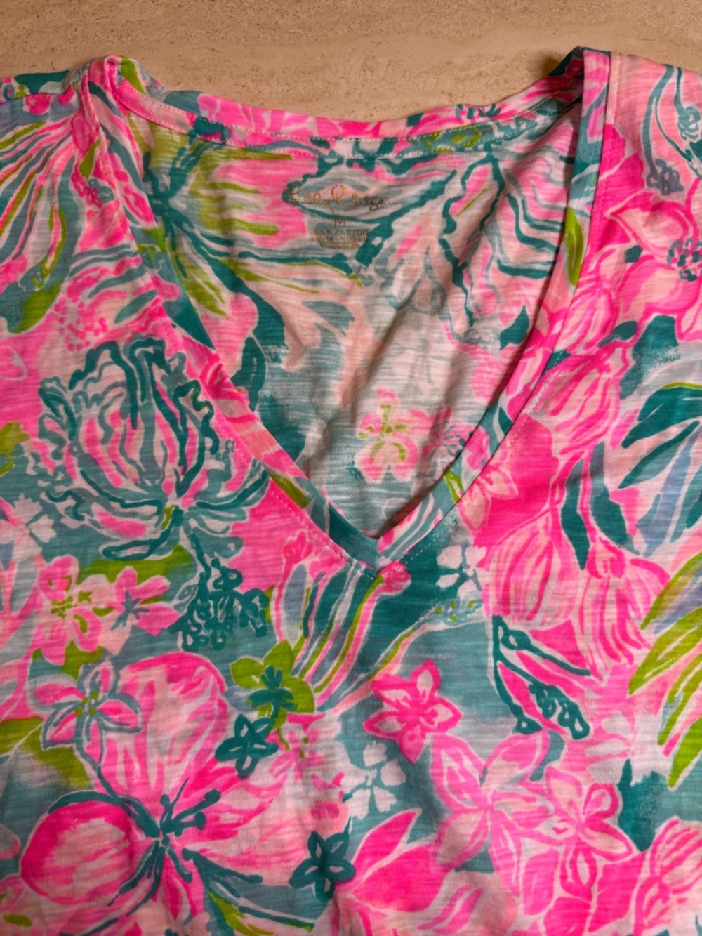 Lilly Pulitzer Etta V- Neck Top - Picture 3 of 5